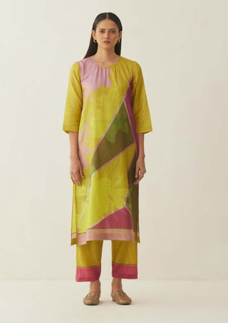 Shivani Bhargava-Multicolour Silk Floral Kurta And Pant-INDIASPOPUP.COM