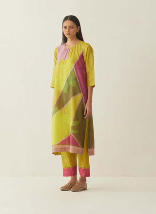 Shivani Bhargava-Multicolour Silk Floral Kurta And Pant-INDIASPOPUP.COM