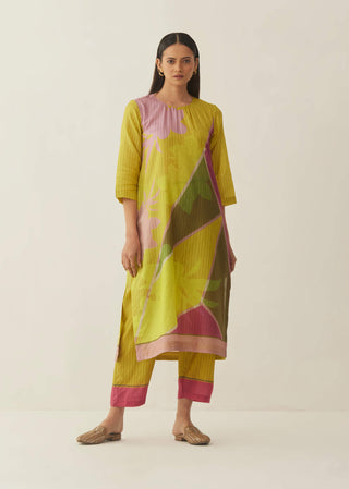 Shivani Bhargava-Multicolour Silk Floral Kurta And Pant-INDIASPOPUP.COM