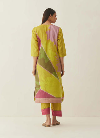 Shivani Bhargava-Multicolour Silk Floral Kurta And Pant-INDIASPOPUP.COM