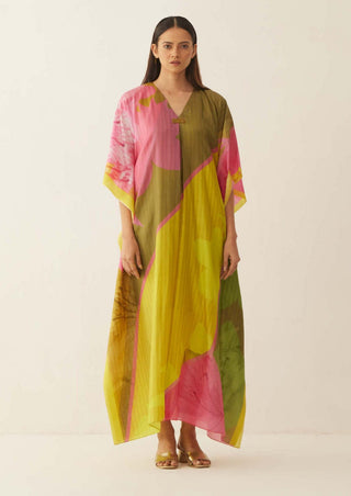 Shivani Bhargava-Multicolor Abstract Kaftan-INDIASPOPUP.COM