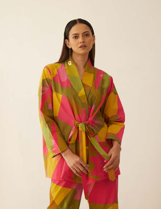 Shivani Bhargava-Multicolor Abstract Shirt And Pant-INDIASPOPUP.COM