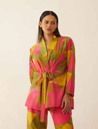 Shivani Bhargava-Multicolor Abstract Shirt And Pant-INDIASPOPUP.COM
