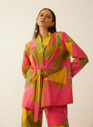 Shivani Bhargava-Multicolor Abstract Shirt And Pant-INDIASPOPUP.COM