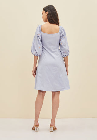 Meadow-Light Blue Sierra Dress-INDIASPOPUP.COM