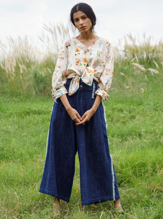 Pozruh-Light Yellow Elsie Top-INDIASPOPUP.COM