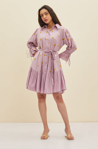 Meadow-Lilac Siena Dress-INDIASPOPUP.COM