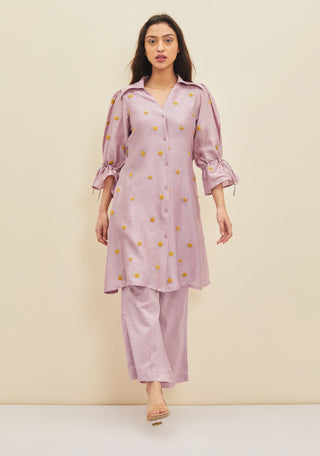 Meadow-Lilac Siena Tunic Set-INDIASPOPUP.COM