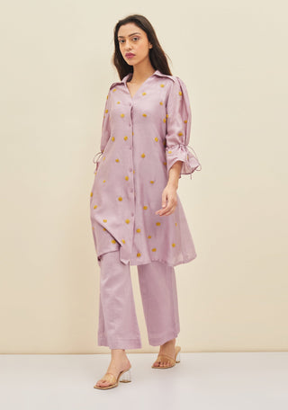 Meadow-Lilac Siena Tunic Set-INDIASPOPUP.COM