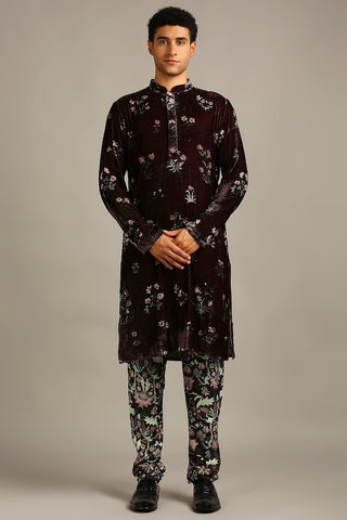 Soup By Sougat Paul-Pastel Floral Printed Kurta Set-INDIASPOPUP.COM
