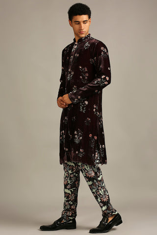 Soup By Sougat Paul-Pastel Floral Printed Kurta Set-INDIASPOPUP.COM