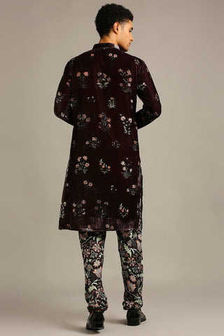 Soup By Sougat Paul-Pastel Floral Printed Kurta Set-INDIASPOPUP.COM
