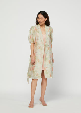 Meadow-Pink Coat Dress With Slip Dress-INDIASPOPUP.COM
