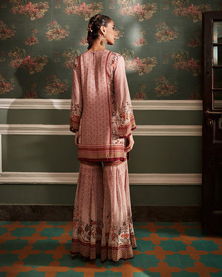 Kalista-Asmaa Mauve Pink Gharara Set-INDIASPOPUP.COM