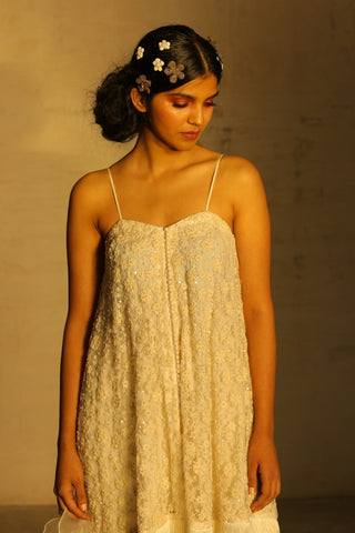Parul And Preyanka-White Kurta With Dupatta & Palazzo-INDIASPOPUP.COM