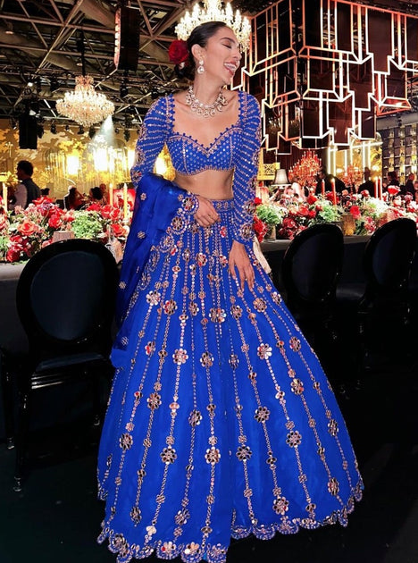 VANISHRI LEHENGA SET – BLUE main image 0
