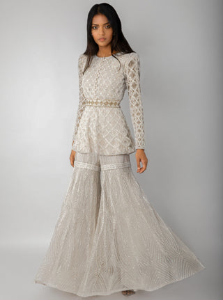 Ritika Mirchandani-Ivory Kurta Set-INDIASPOPUP.COM