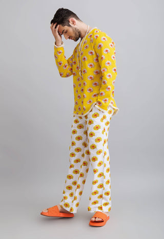 Nautanky-Daisy Printed Boho Shirt With Trouser-INDIASPOPUP.COM