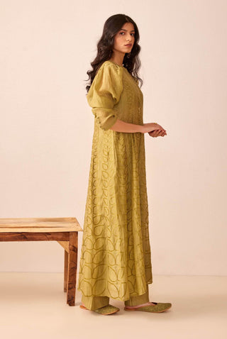 The Right Cut-Green Khaleesi Kurta Set-INDIASPOPUP.COM
