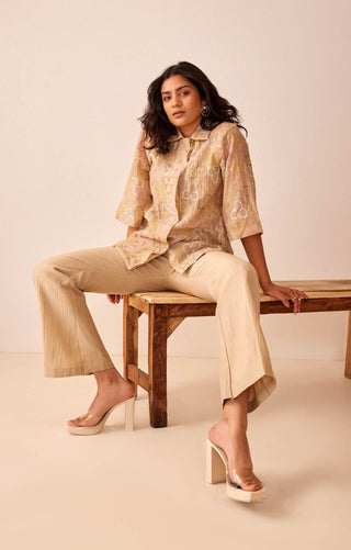 The Right Cut-Beige Gold Rush Shirt-INDIASPOPUP.COM