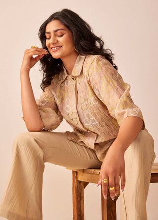 The Right Cut-Beige Gold Rush Shirt-INDIASPOPUP.COM