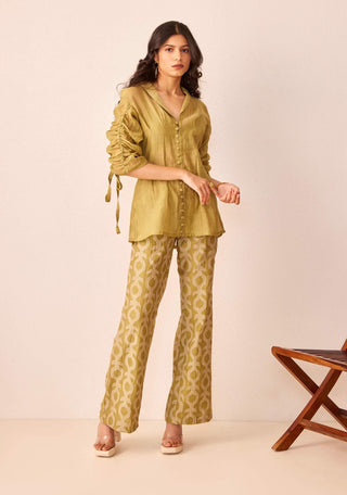 The Right Cut-Green Mila Co-Ord Set-INDIASPOPUP.COM