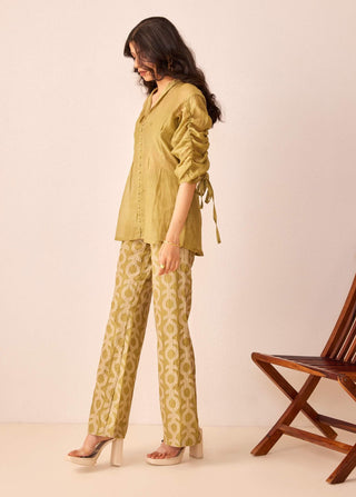 The Right Cut-Green Mila Co-Ord Set-INDIASPOPUP.COM