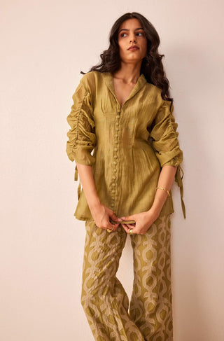 The Right Cut-Green Mila Co-Ord Set-INDIASPOPUP.COM