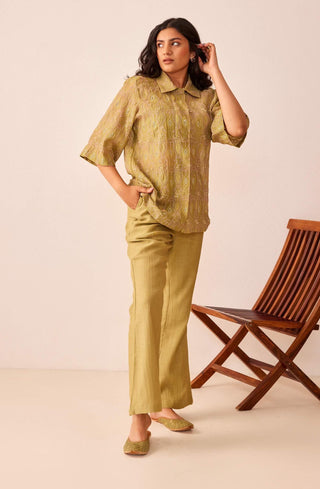 The Right Cut-Green Lydia Shirt-INDIASPOPUP.COM