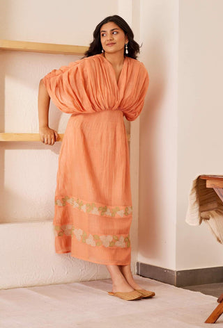 The Right Cut-Peach Josie Dress-INDIASPOPUP.COM