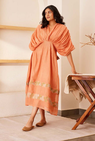 The Right Cut-Peach Josie Dress-INDIASPOPUP.COM