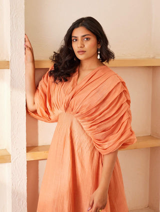 The Right Cut-Peach Josie Dress-INDIASPOPUP.COM
