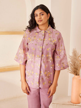 The Right Cut-Lavender Sunvillea Shirt-INDIASPOPUP.COM