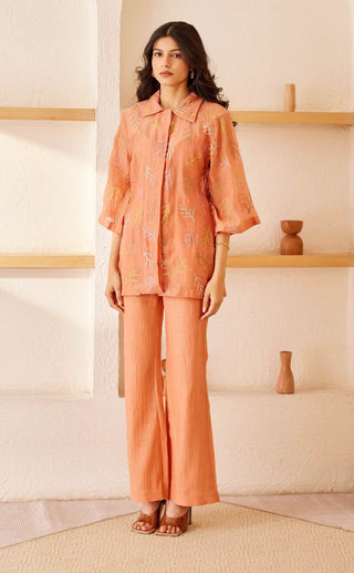 The Right Cut-Peach Sundown Orange Shirt-INDIASPOPUP.COM