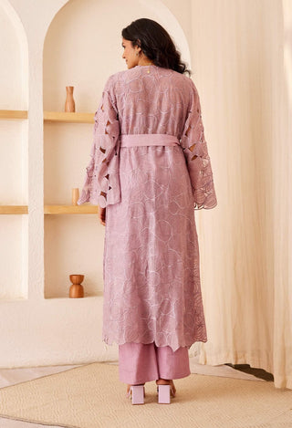 The Right Cut-Lavender Le Lilac Jacket Set-INDIASPOPUP.COM