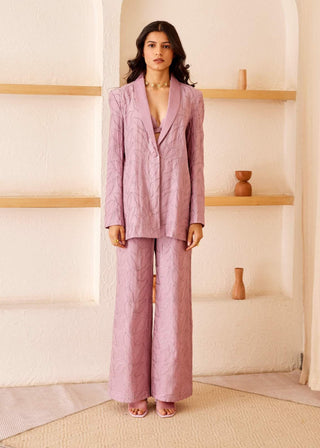 The Right Cut-Lavender Scarlett Blazer Set-INDIASPOPUP.COM