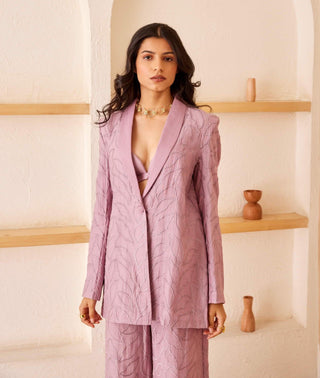 The Right Cut-Lavender Scarlett Blazer Set-INDIASPOPUP.COM