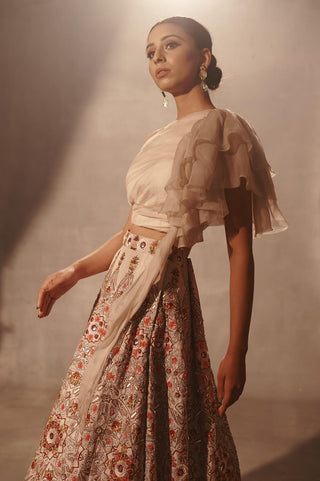 Aman Takyar-Ivory Embroidered Lehenga Set-INDIASPOPUP.COM
