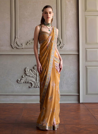 Pre-draped Saris