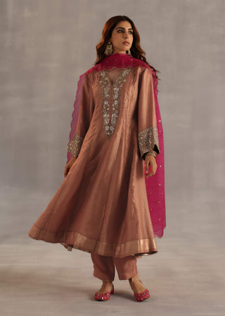 Ahiri orange kurta set