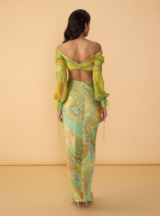 Kanissa multicolor blouse and gigi skirt