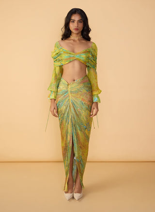 Kanissa multicolor blouse and gigi skirt