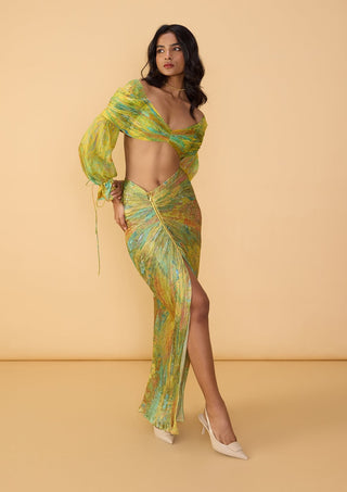 Kanissa multicolor blouse and gigi skirt