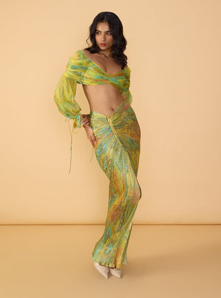 Kanissa multicolor blouse and gigi skirt