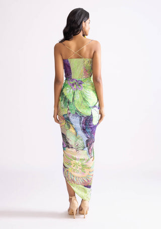 Aura Daisy Printed Dress by Saaksha & Kinni, available on Indiaspopup.com