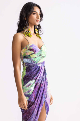 Aura Daisy Printed Dress by Saaksha & Kinni, available on Indiaspopup.com