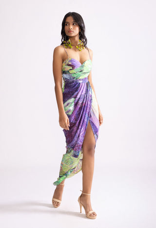 Aura Daisy Printed Dress by Saaksha & Kinni, available on Indiaspopup.com