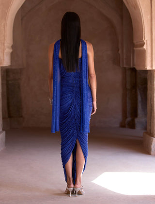 Qareenah electric blue gown
