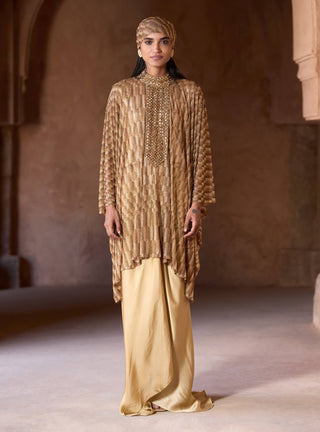 Emira crystal tunic and skirt set