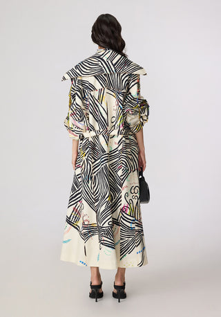 Helena multicolor trench with Millie dress